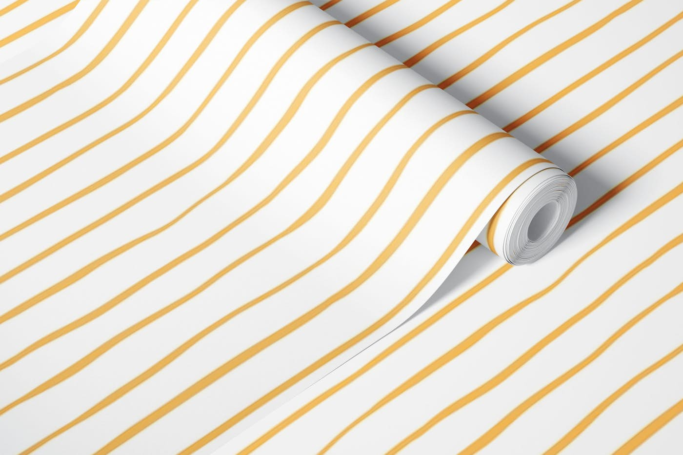 Vertical yellow stripes wallpaper roll