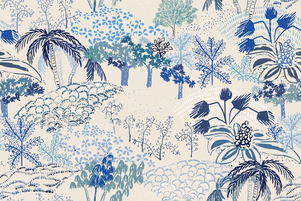 Italien landscape blue