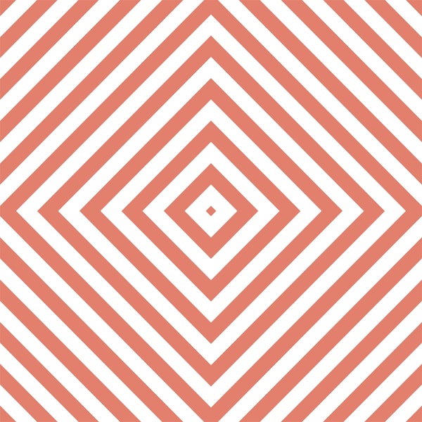 Coral White Square Pattern