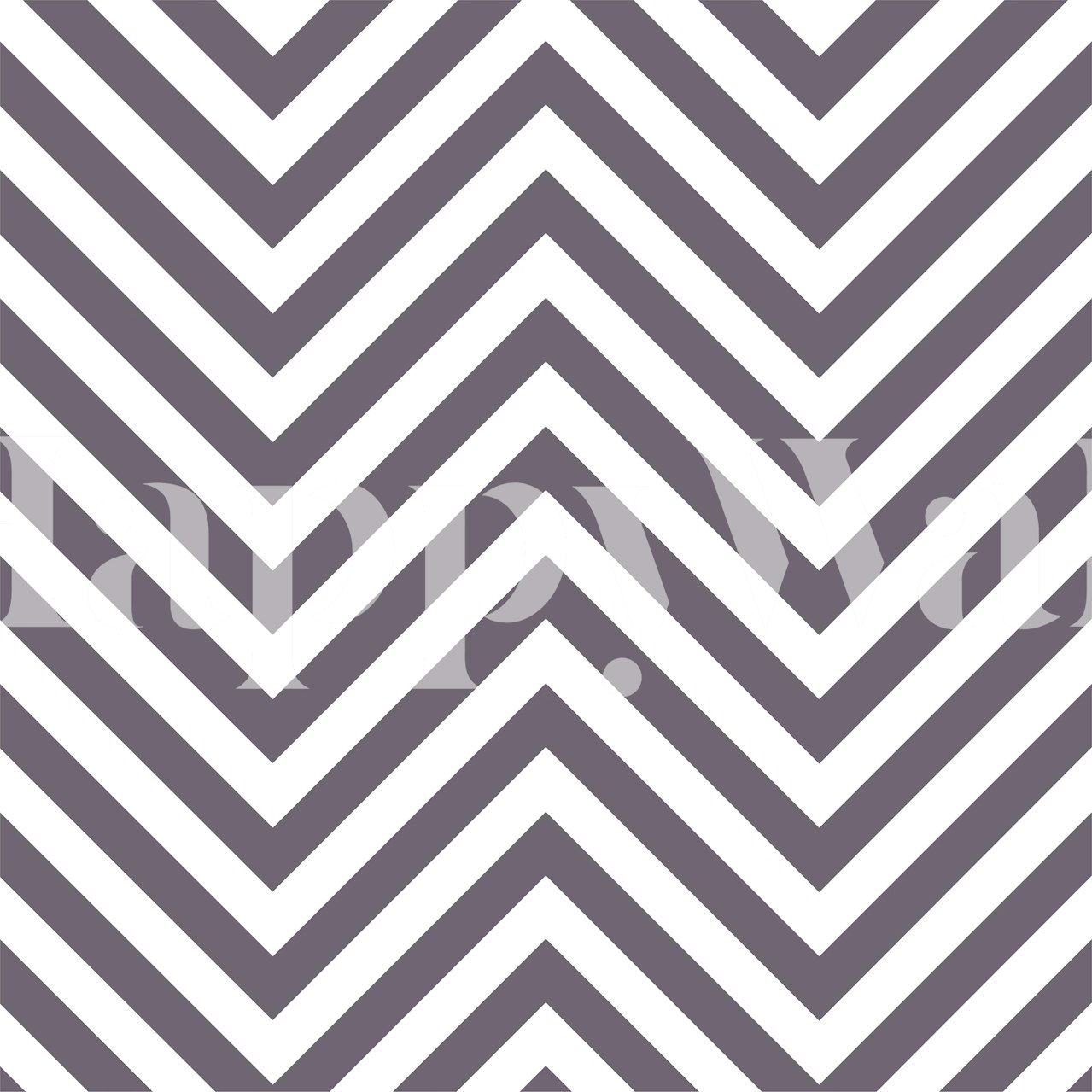 Chevron-patterned wall mural in taupe and white colors.