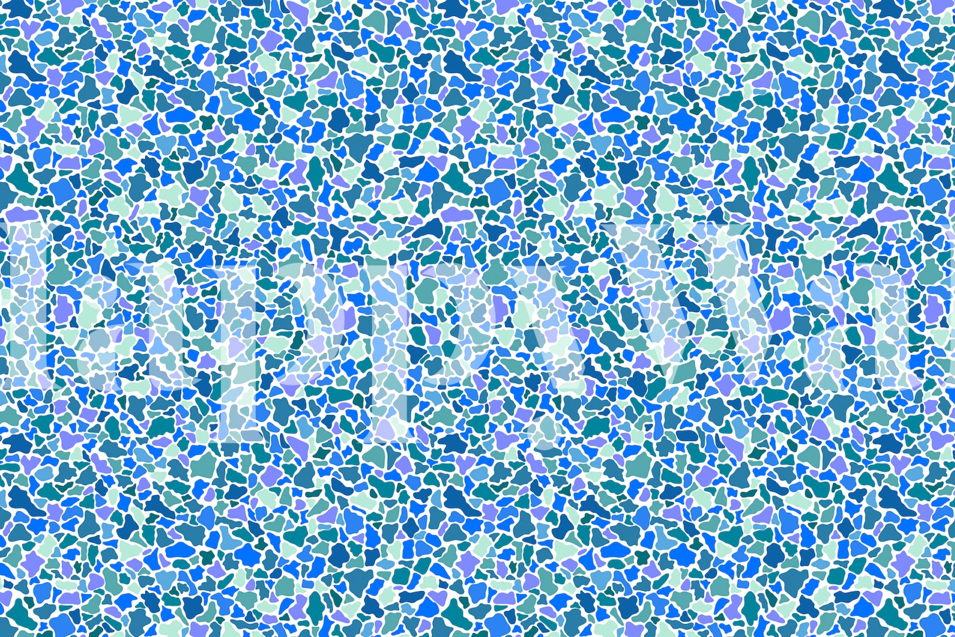 Šareni uzorak mozaika s plavim, zelenim i bijelim nijansama