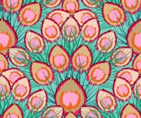 abstract peacock aqua pink carta da parati