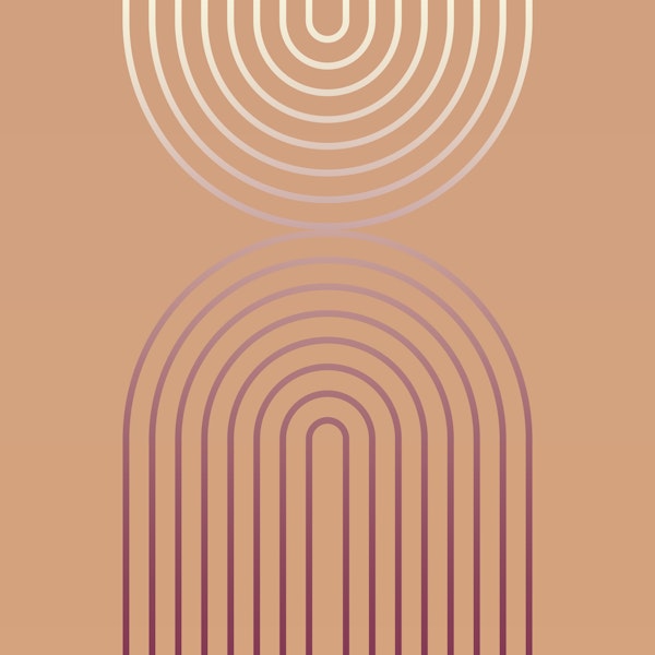 Retro Rainbow Golden Balance