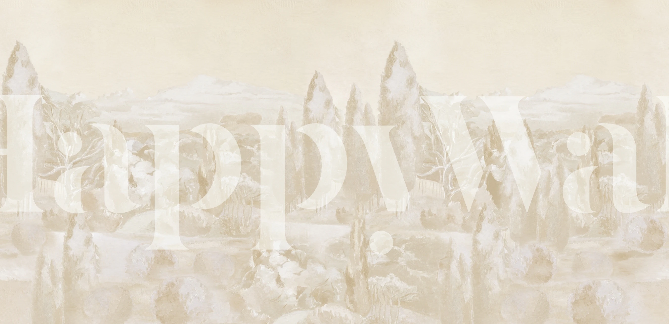 Neutral Shades Ivory tapet i et rom