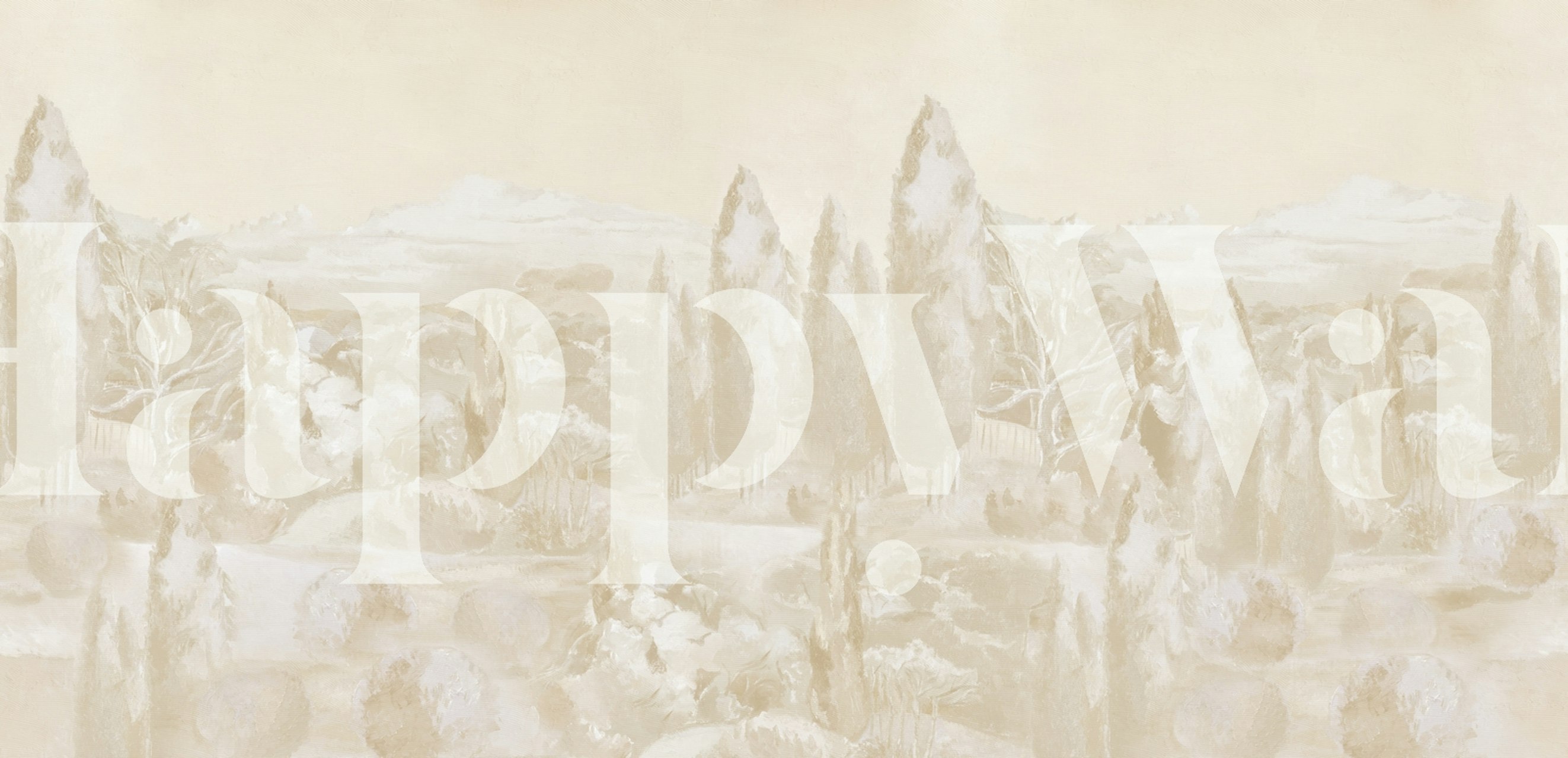 Neutral Shades Ivory ταπετσαρία σε ένα δωμάτιο