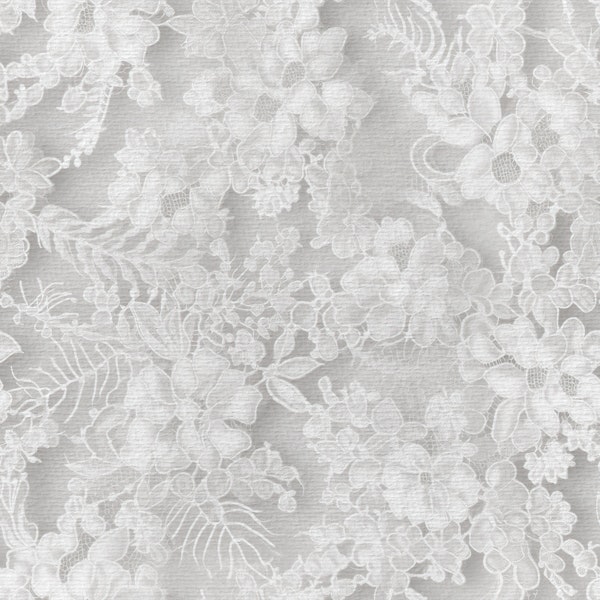 Delicate Flowers in White