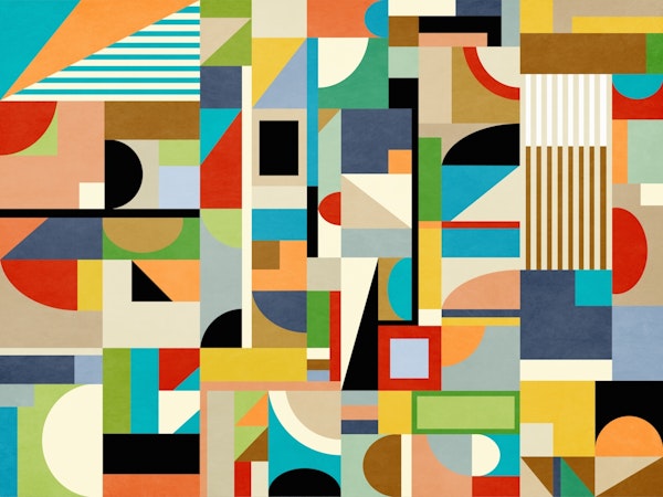 Colorful Abstract Geometric 2 In