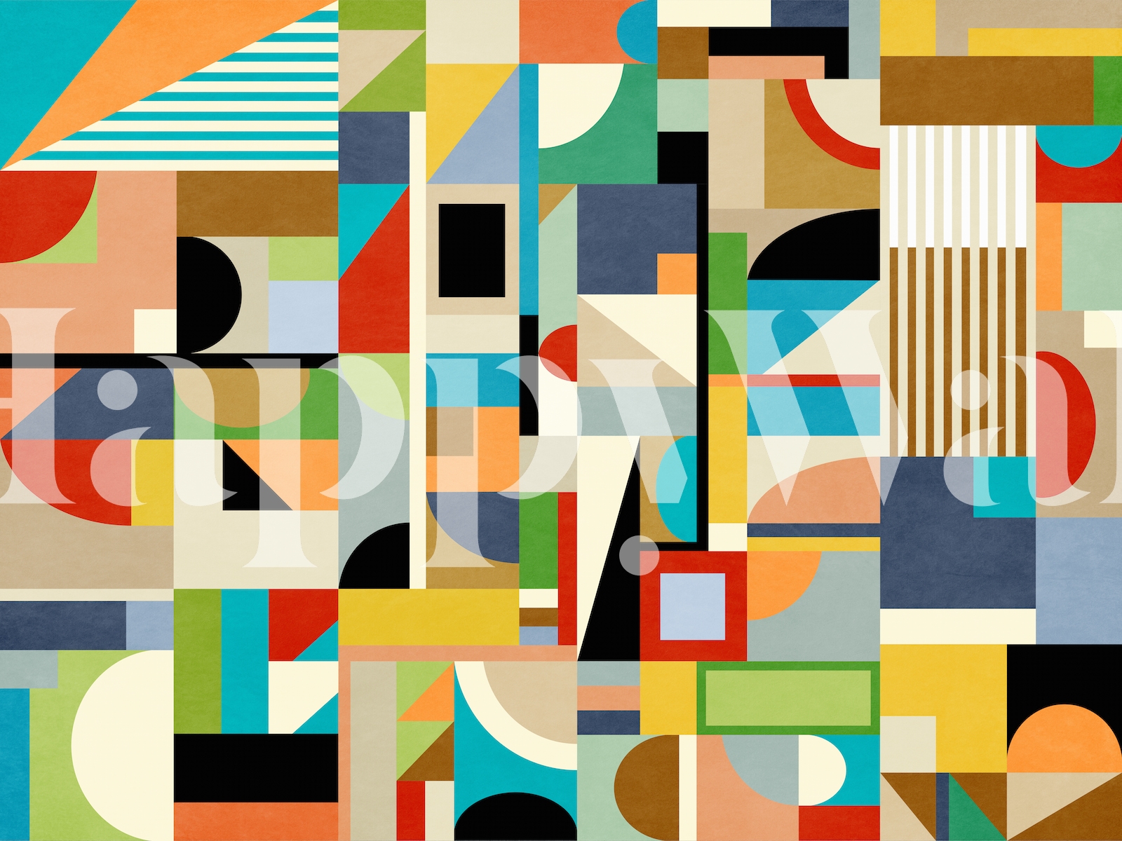 Colorful Abstract Geometric Wallpaper | happywall.com