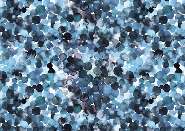 Overlapped Watercolor Relax Blue