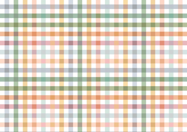 Cottage Gingham Green Orange
