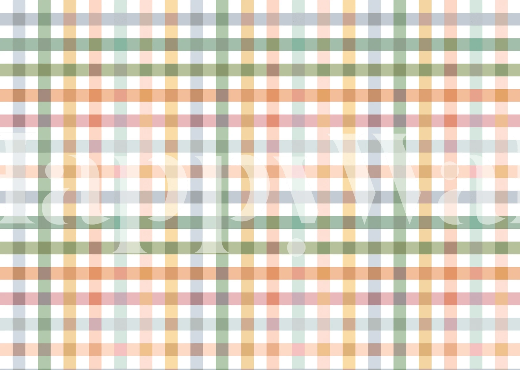 Colorful checkered pattern in green, orange, pink, and white wallpaper