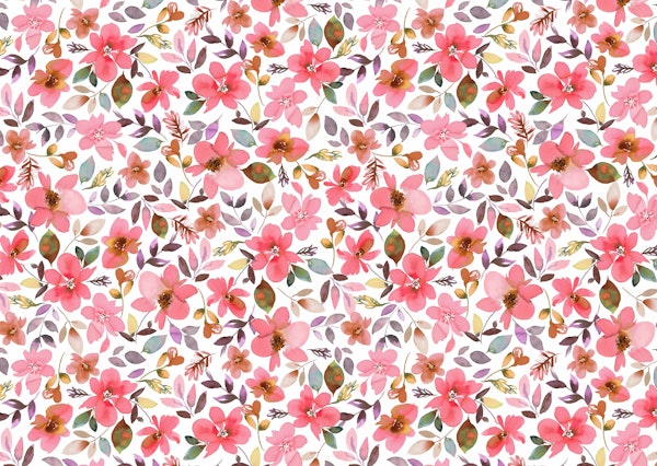 Summer Tropical Coral Floral