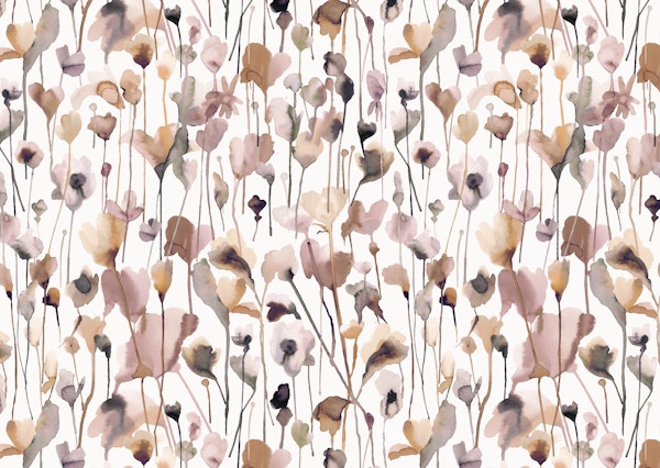 Wild Flowers Beige Cream