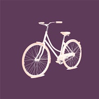 Plum solid bicycle tapete