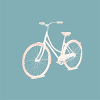 Teal blue Bicycle tapete