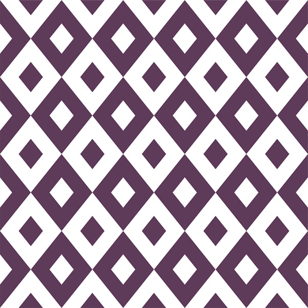 Purple white rhombus pattern