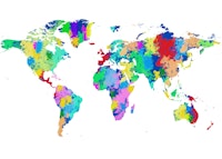 World Map Watercolor wallpaper