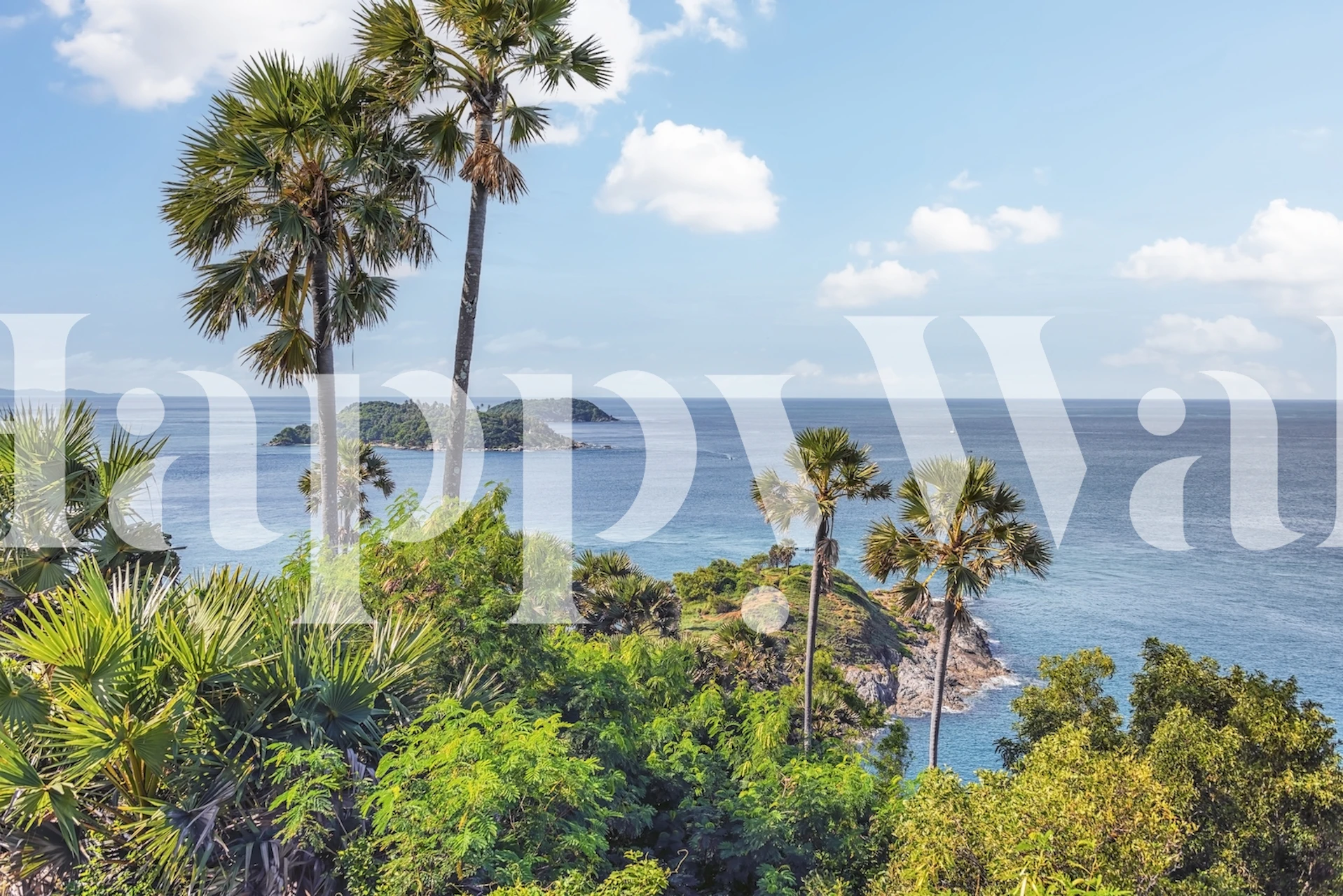 Cape Phrom Thep wallpaper in a room