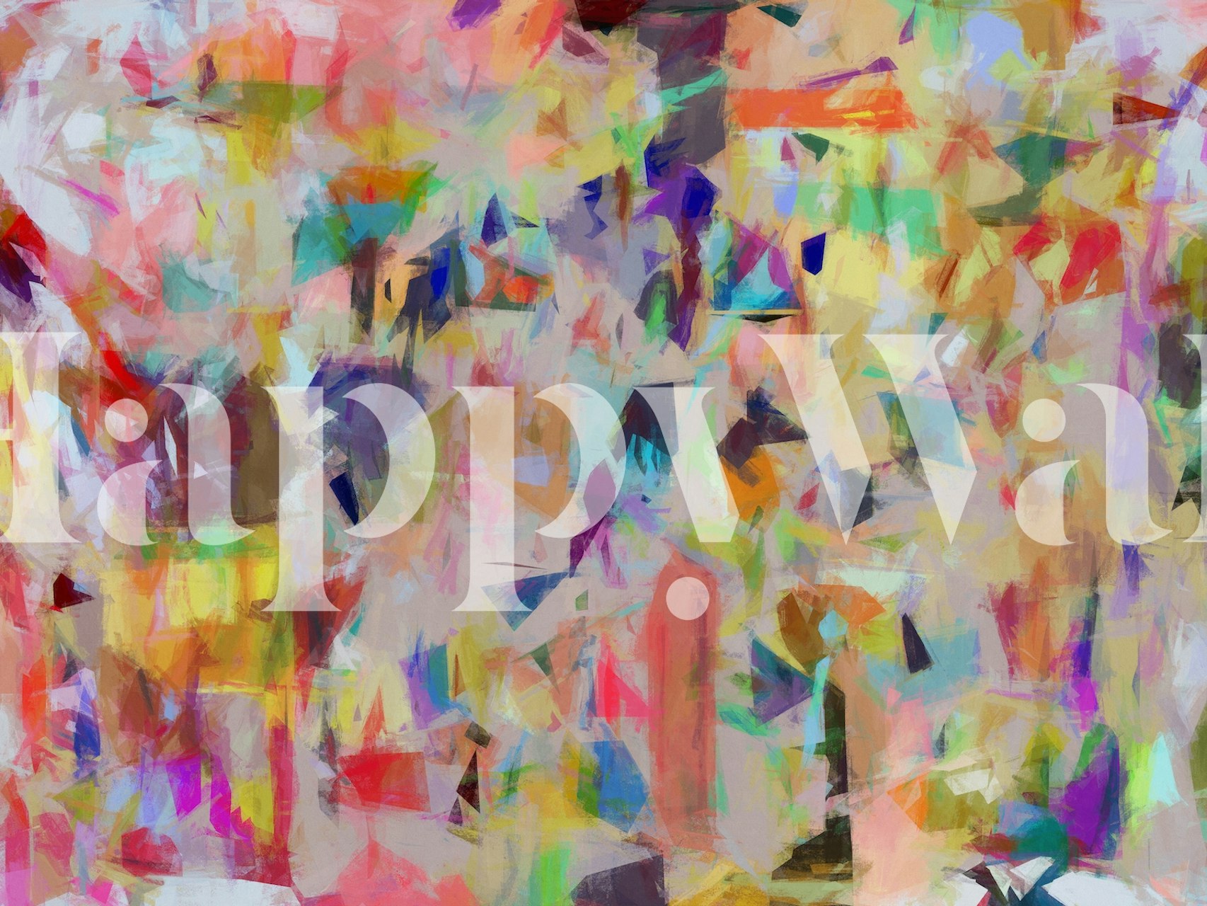 Colorful abstract geometric shapes wallpaper