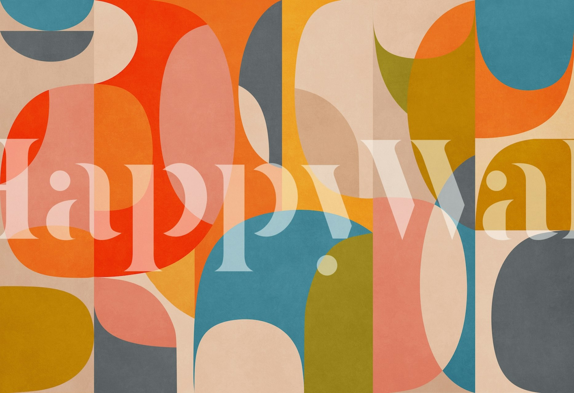 Färgglad tapetdesign Abstract G3