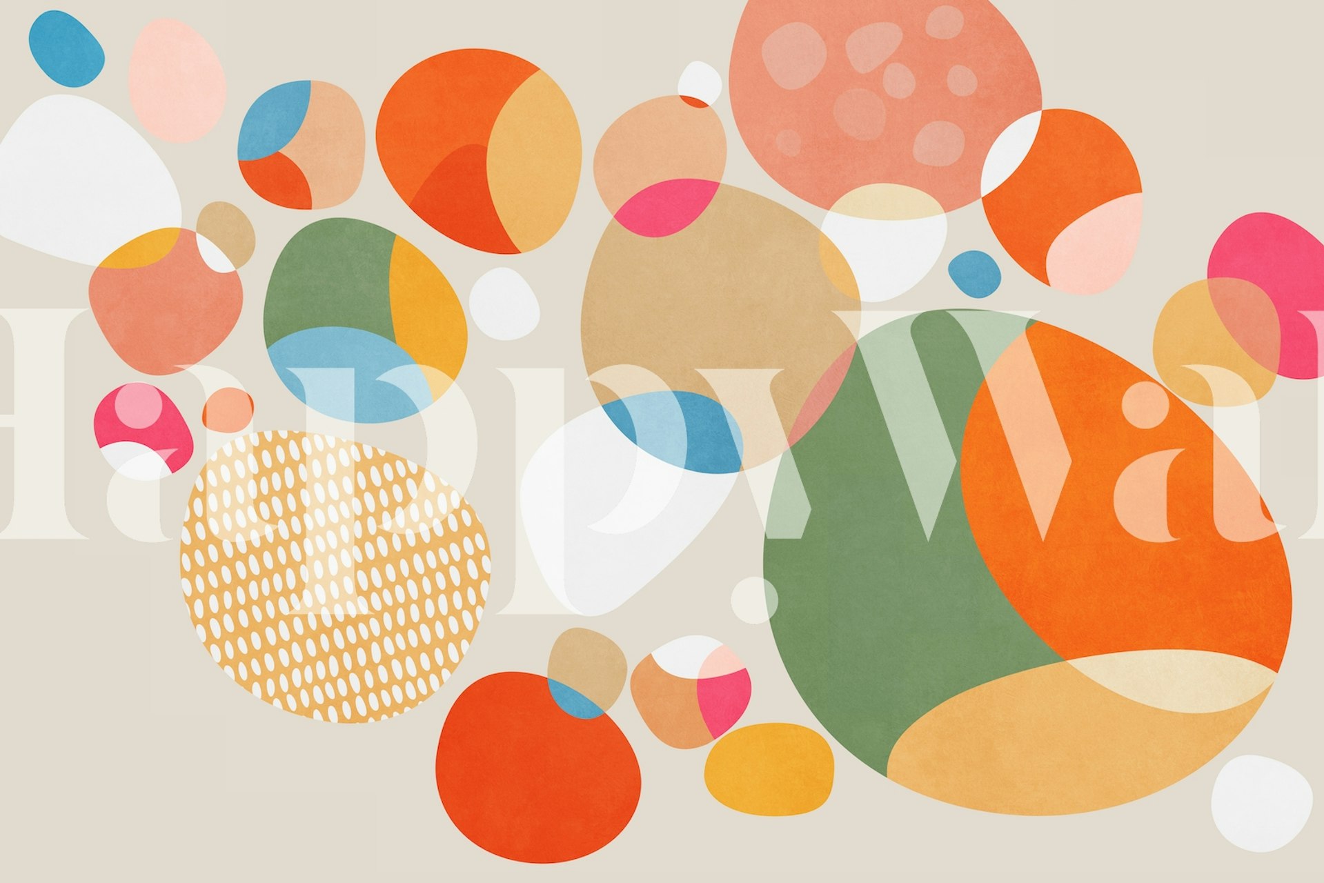 Colorful Connections 1 tapet i et rom