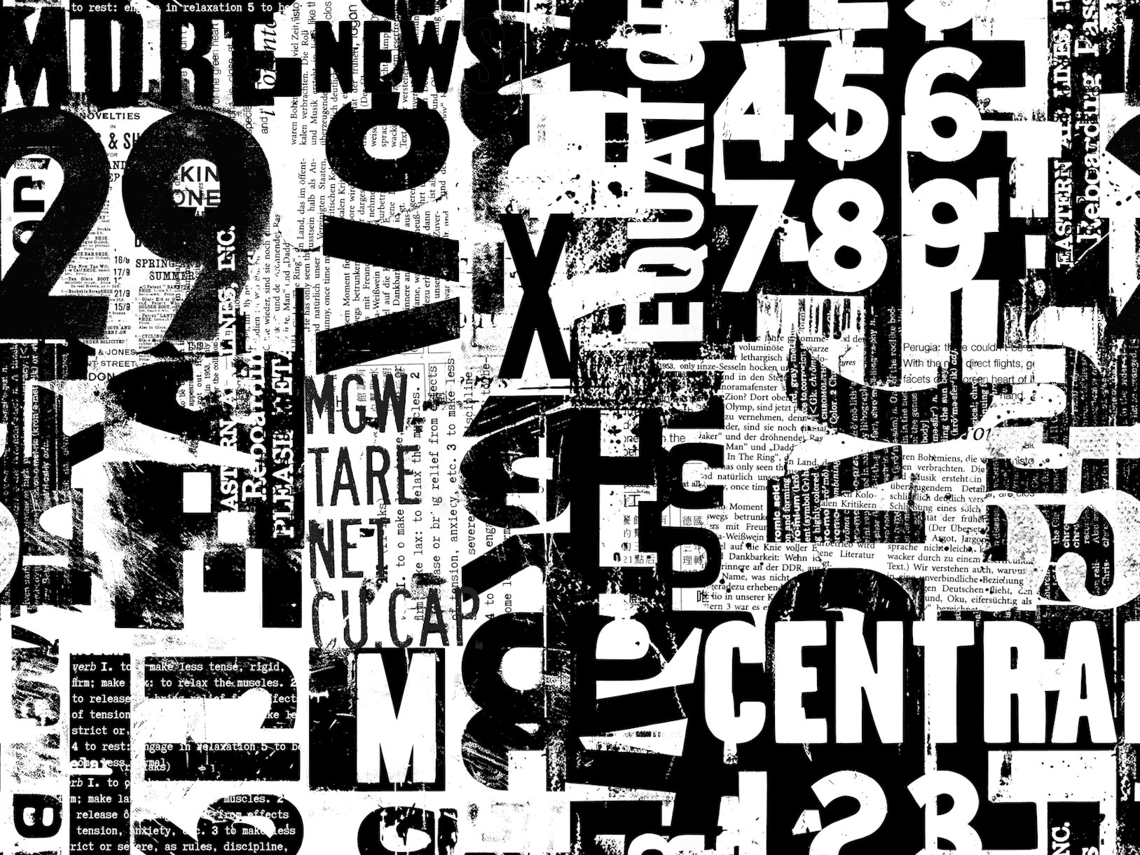 Grunge Typography Urban Style Wallpaper Happywall