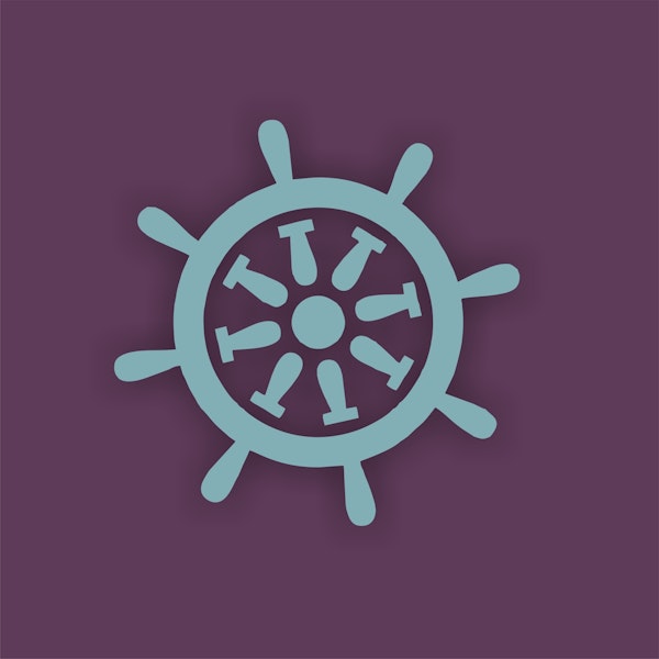 plum solid color teal blue rudder