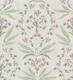 Rustic cottage florals & leaves beige linen