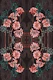 Art Nouveau floral taupe pattern