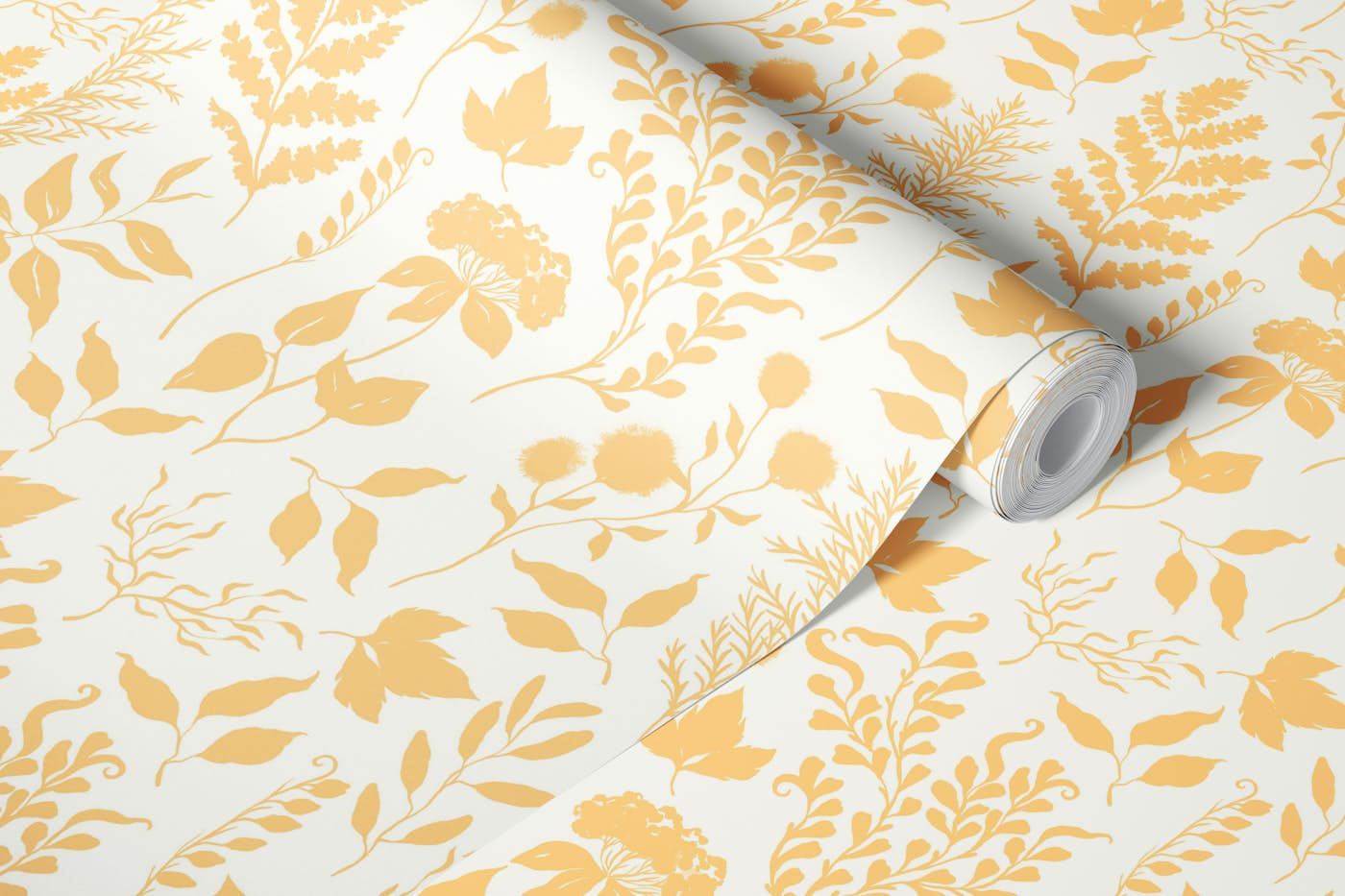 Wildflowers Peach & Beige wallpaper roll