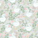 Whimsical Swan and flower design