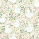 Whimsical Swans and flower design