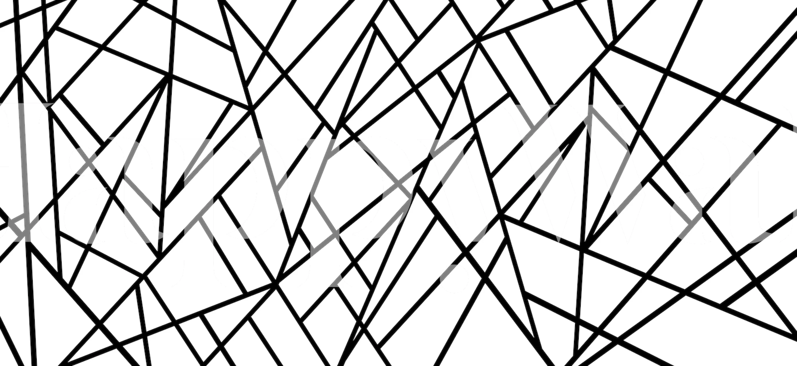 Black and white geometric pattern wallpaper design