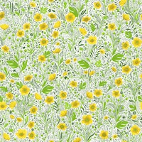 Buttercups on white tapete