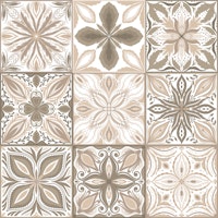 Ornate tiles, neutral bowns tapet
