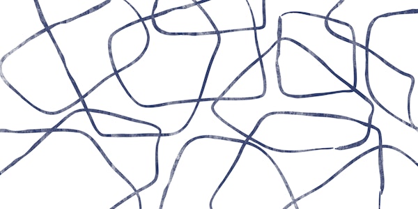 Abstract Shapes Line Blue