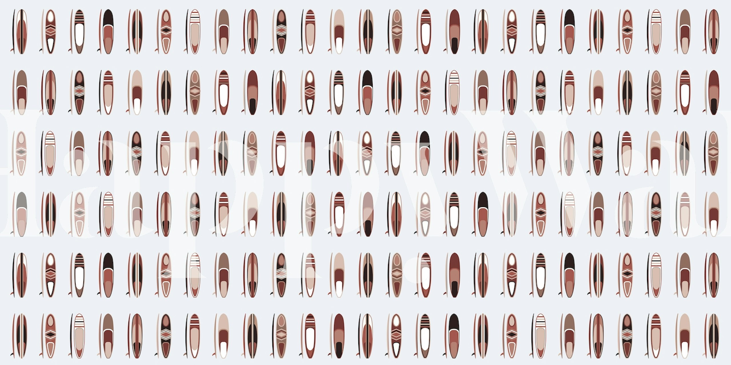 Summer Surf Sand wallpaper design in a room