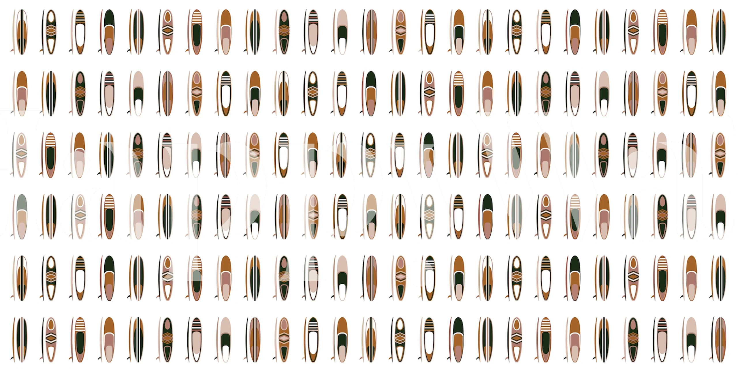 Colorful beach sandals in various patterns and colors wallpaper