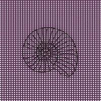 Seashell deep purple polka dot pattern ταπετσαρία