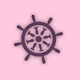 Pastel Pink Plum Rudder
