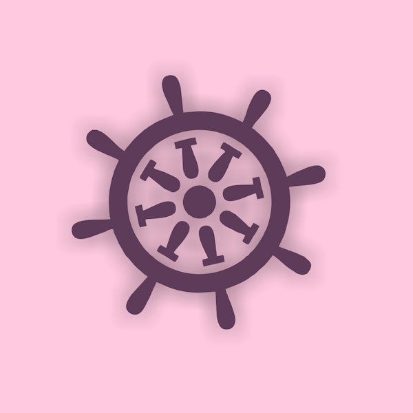 Pastel Pink Plum Rudder