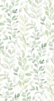 Midsummer / Leaves in light green tapete