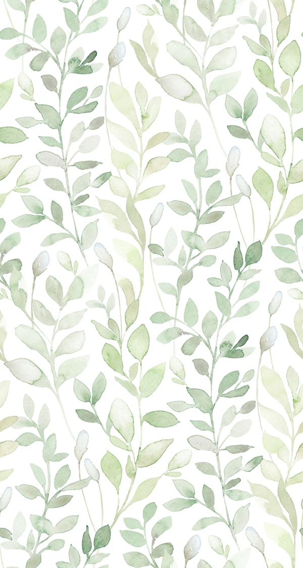 Midsummer / Leaves in light green