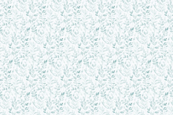 Midsummer / Leaves in light turquoise