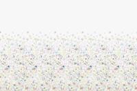 Spring floral meadow ombre border wallpaper