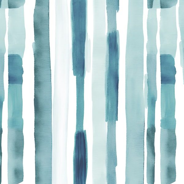 Watercolor Stripes Mint Turquoise