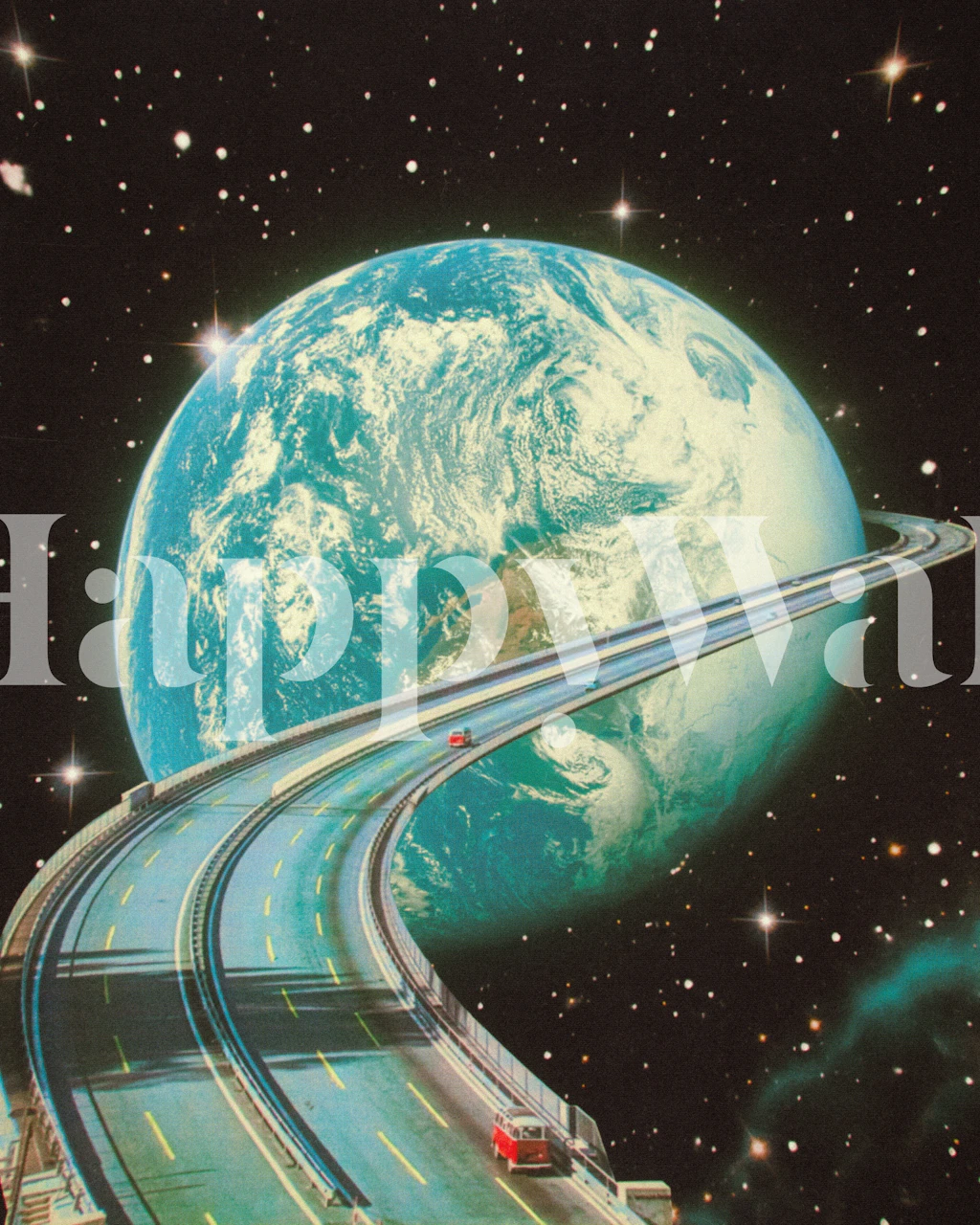 Carta da parati Highway Home in una stanza moderna