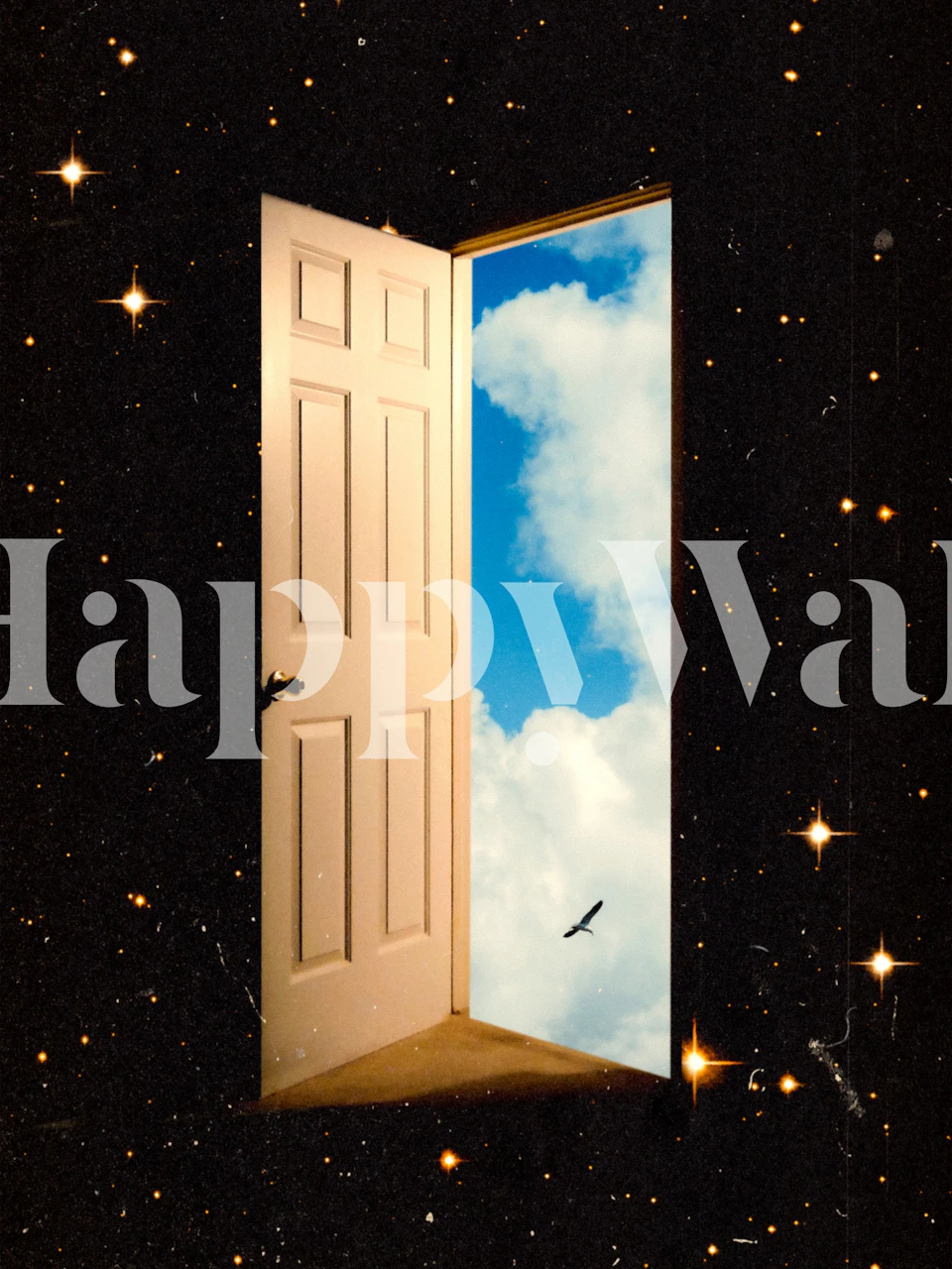 O papel de parede The Portal com uma porta aberta