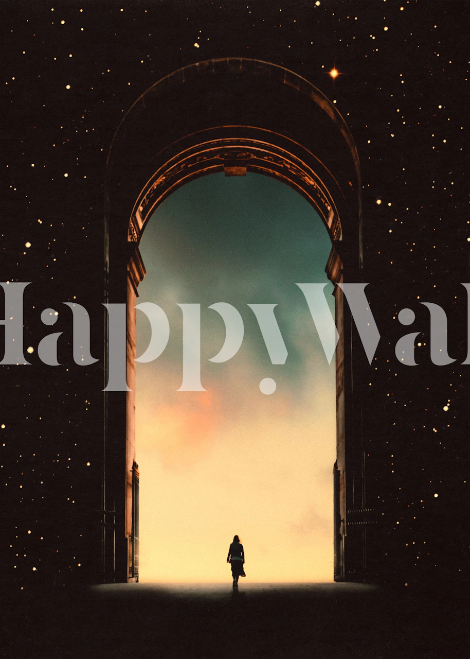 Dreamy Portal wallpaper in a stylish room