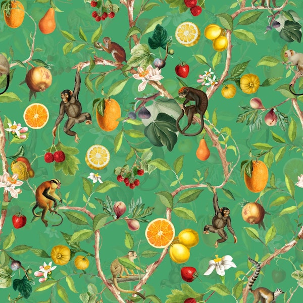 Monkeys Chinoiserie Jungle 3